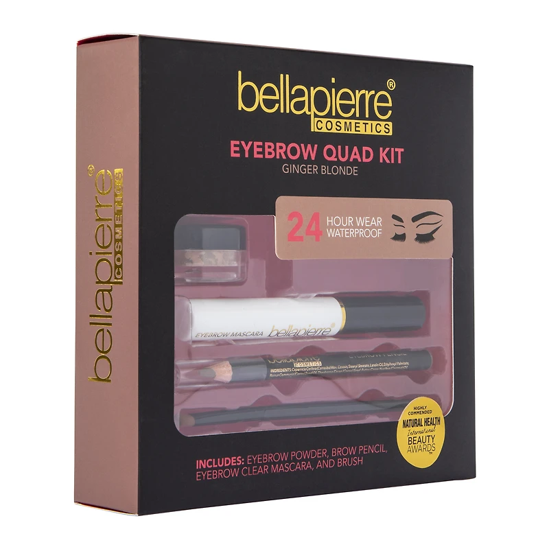 bella pierre® eyebrow quad kit - ginger