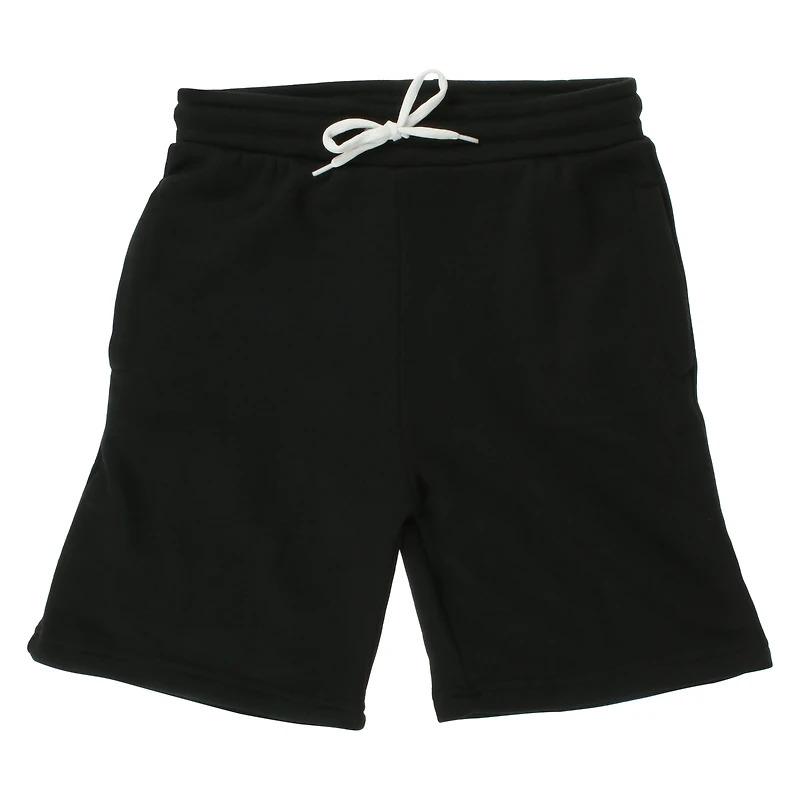 sage green sweat shorts with pockets