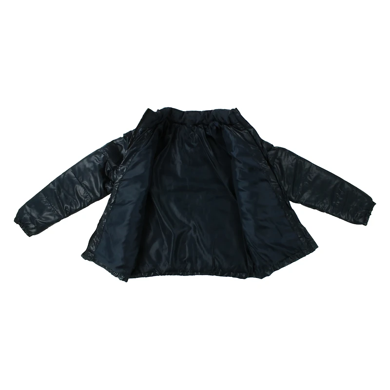 young men's black puffer jacket