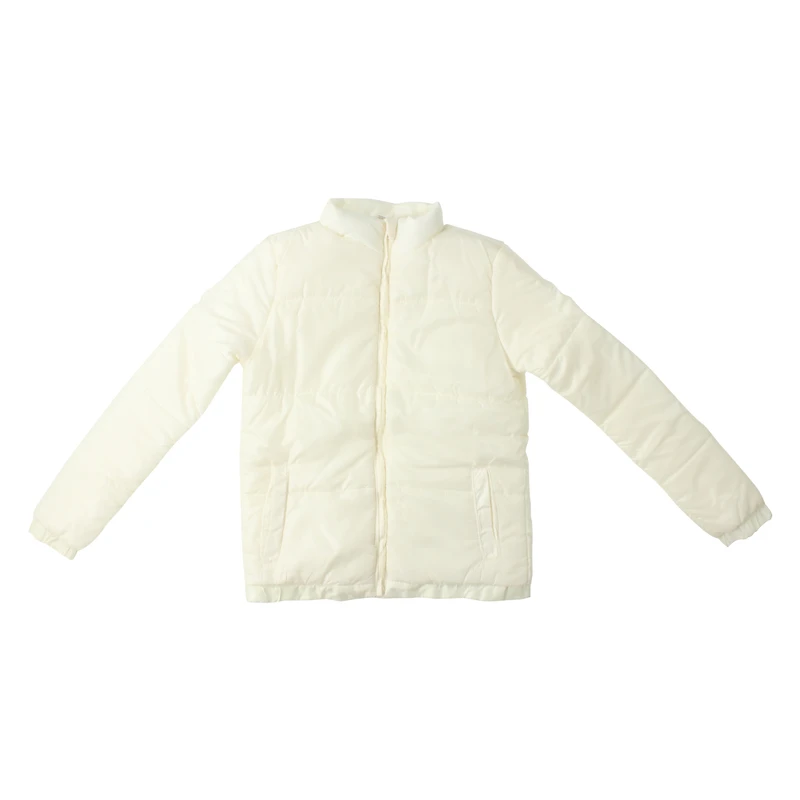 juniors white puffer jacket
