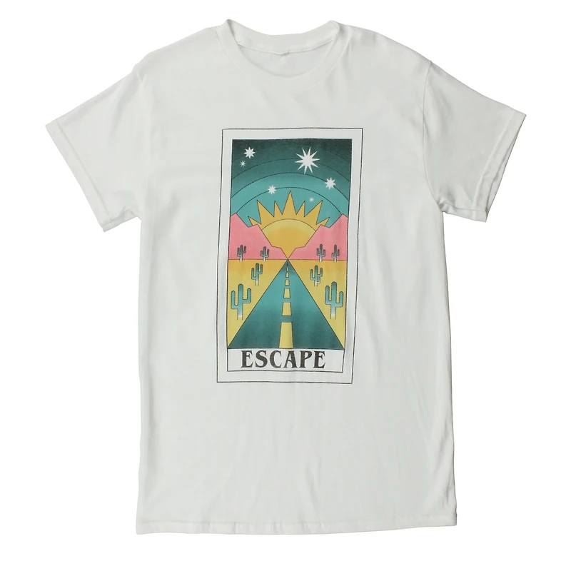 escape' desert road tarot graphic tee