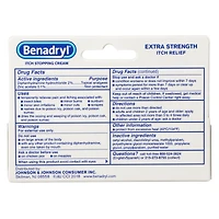 benadryl® extra strength itch-stopping cream 1oz