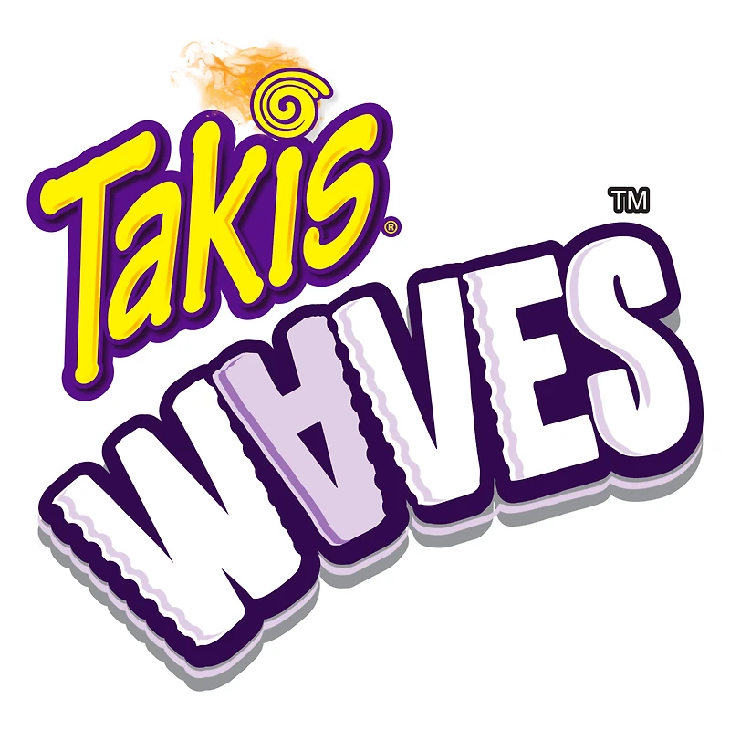 Takis waves fuego, hot chili pepper and lime artificially flavored potato chips, 8oz bag