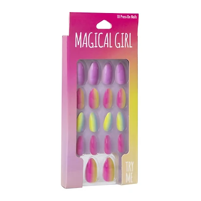 press-on nails, magical girl 18-count