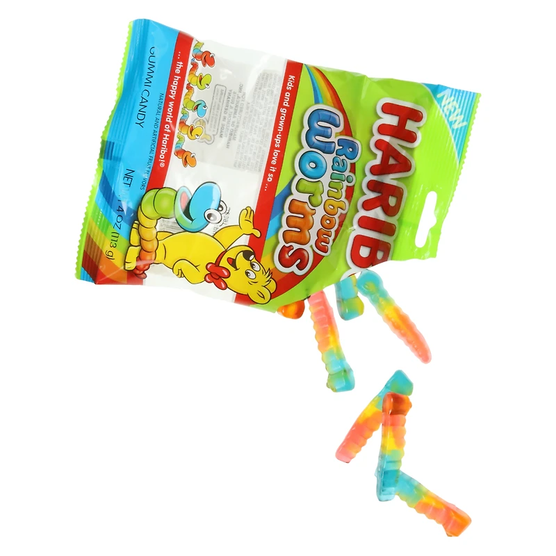 haribo® rainbow gummi worms 4oz