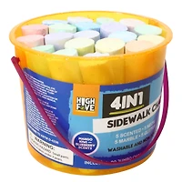 4-in-1 jumbo sidewalk chalk bucket 20-count