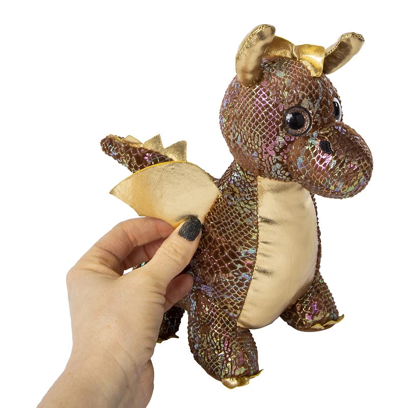 iridescent dragon stuffed animal toy 9in