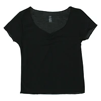 printed sage sweetheart neck top