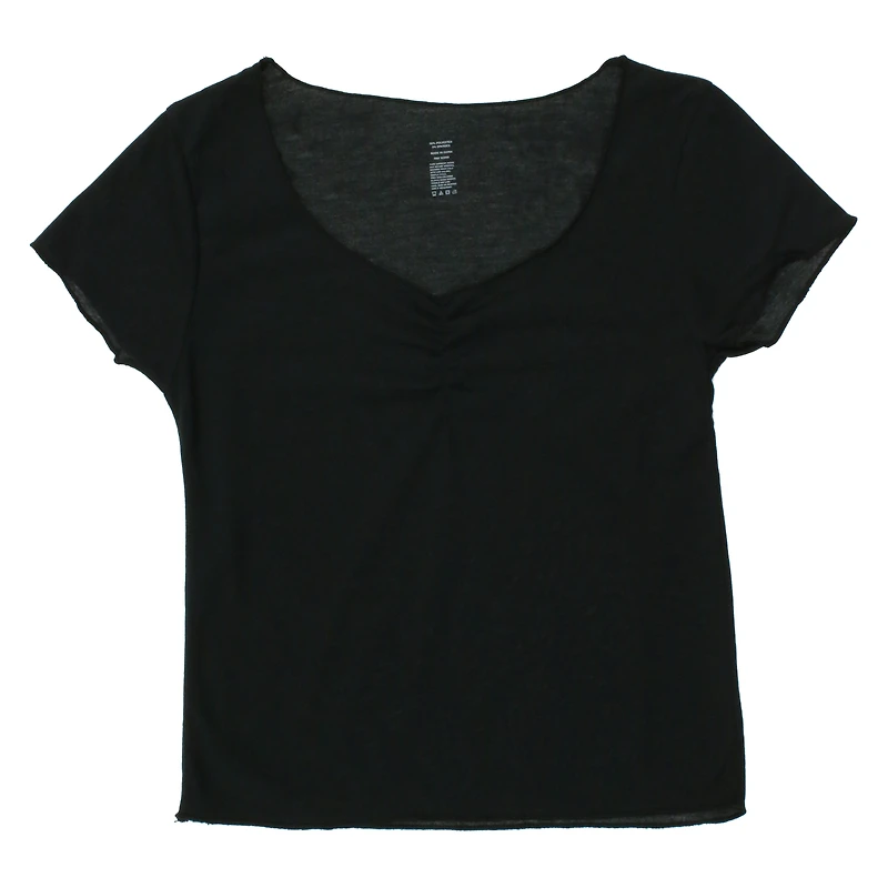 printed sage sweetheart neck top