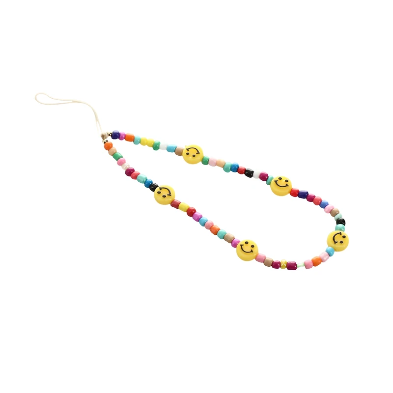 beaded phone charm