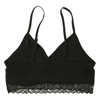 leopard print lace trim bralette