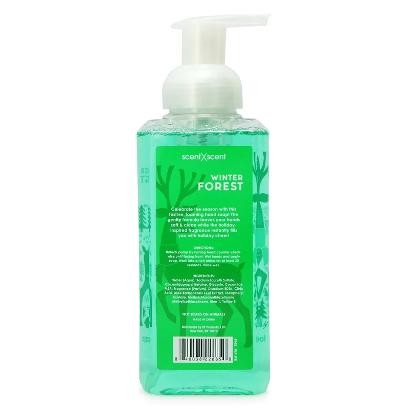 winter forest foaming hand soap 13.5oz