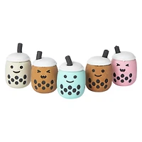 boba tea 3D erasers 5-count set