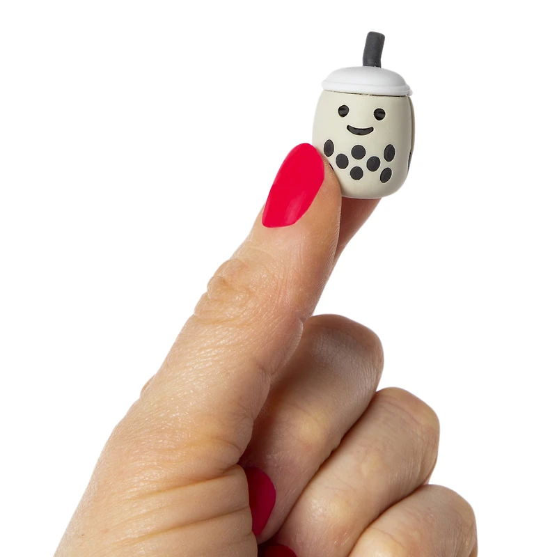 boba tea 3D erasers 5-count set