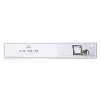 clear ledge floating shelf 18in