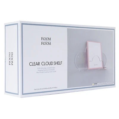 clear cloud shelf 12in