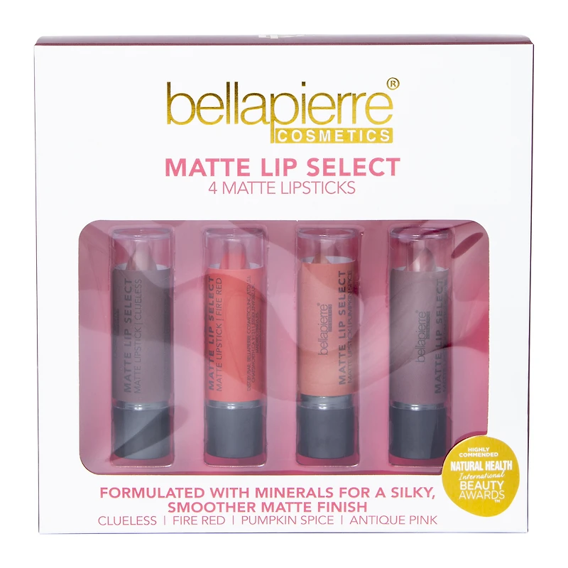 Bella Pierre® Lip Culture Matte Lipstick 4-Piece Collection
