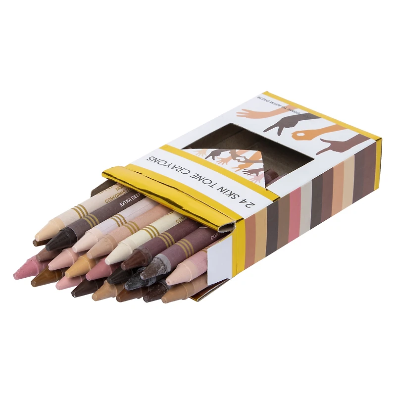 skin tone crayons 24-pack