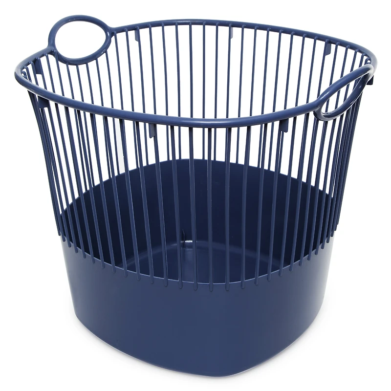 large line storage basket with handles 17.8in