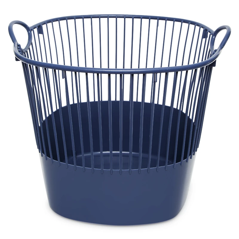 large line storage basket with handles 17.8in
