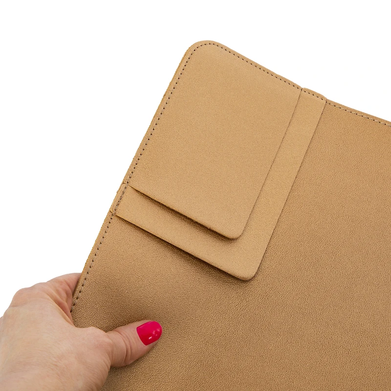 faux leather desk mat organizer