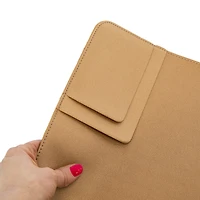 faux leather desk mat organizer