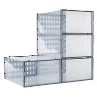 4-count stackable storage boxes set