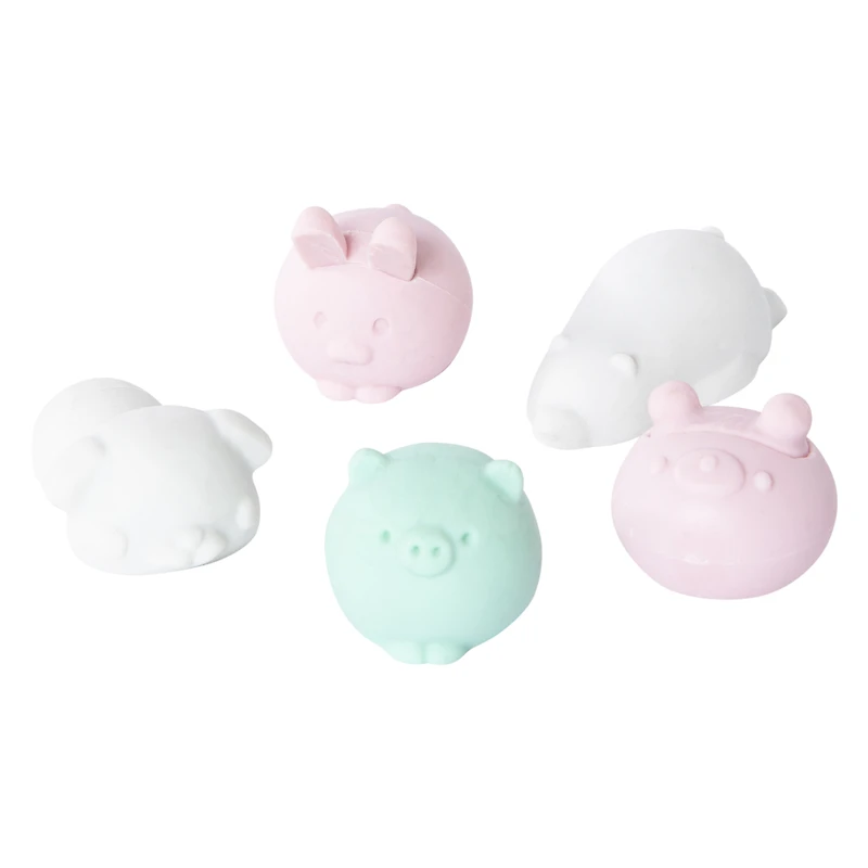 5-count 3D eraser set