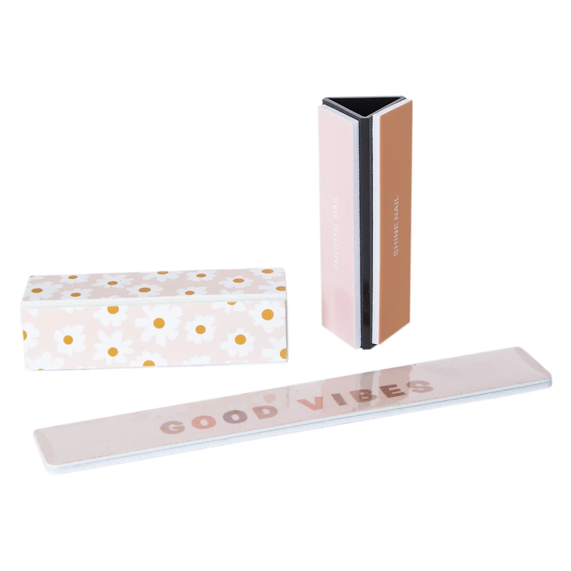 file & buff 3-piece manicure set - zebra