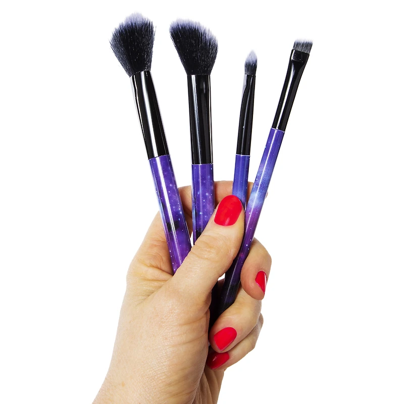 makeup brushes & travel bag 5-piece set - queen