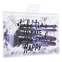 makeup brushes & travel bag 5-piece set - queen