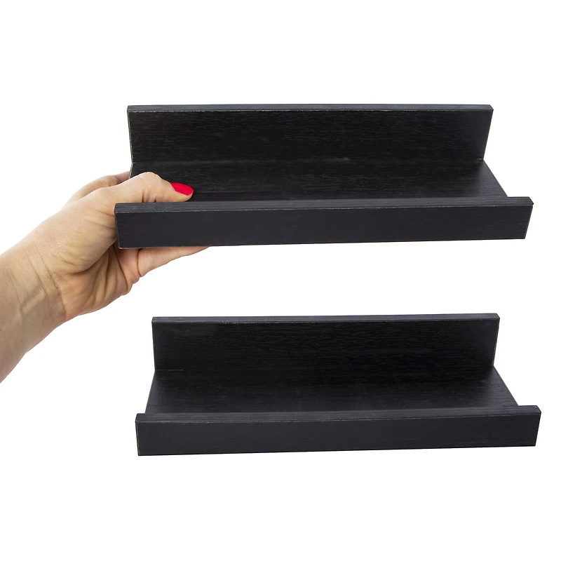 2-piece floating wall shelves set 10in
