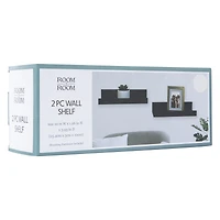 2-piece floating wall shelves set 10in