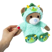 teddy bear pajamas stuffed animal 11in