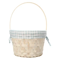 butterfly fabric-lined easter basket 10in