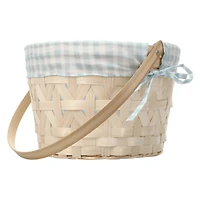 butterfly fabric-lined easter basket 10in