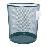 mini mesh trash can 11in - dark green