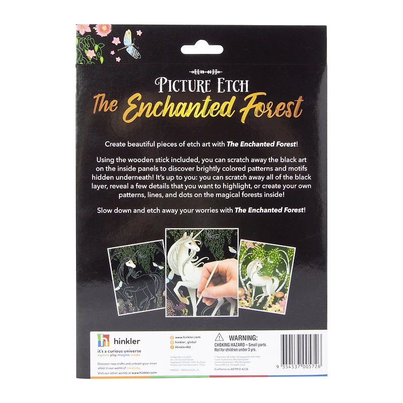 picture etch art kit - the enchanted forest