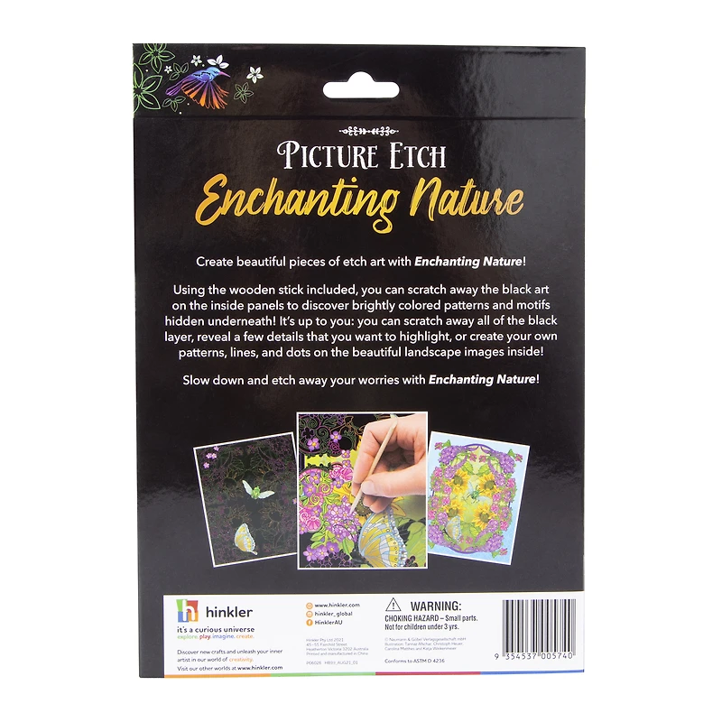 picture etch art kit - enchanting nature