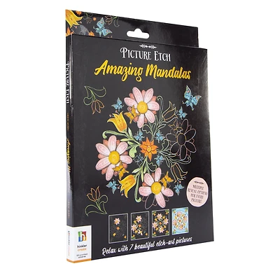 picture etch art kit - amazing mandalas
