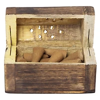 sedona sun wooden incense box with 10 cones