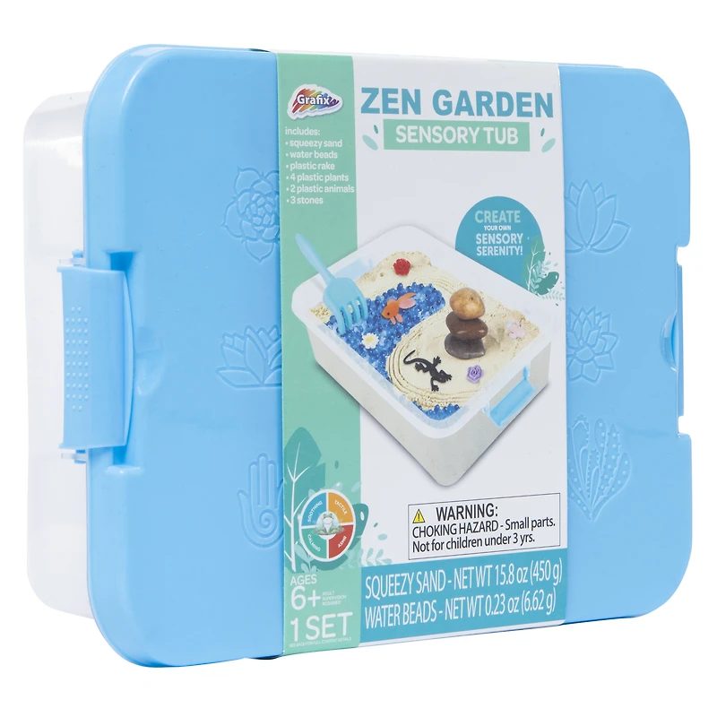 zen garden sensory tub set