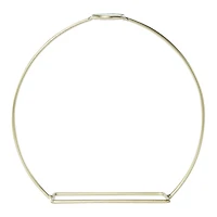 metal & glass planter 7.8in