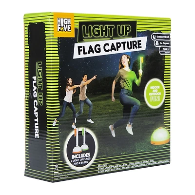 LED light up flag capture game