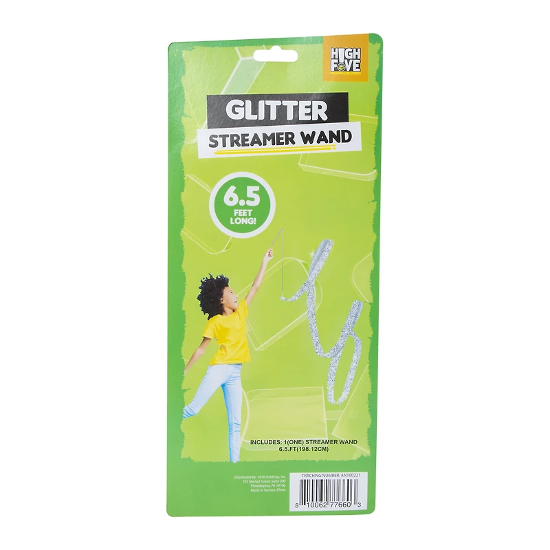 streamer wand toy 6.5' - iridescent