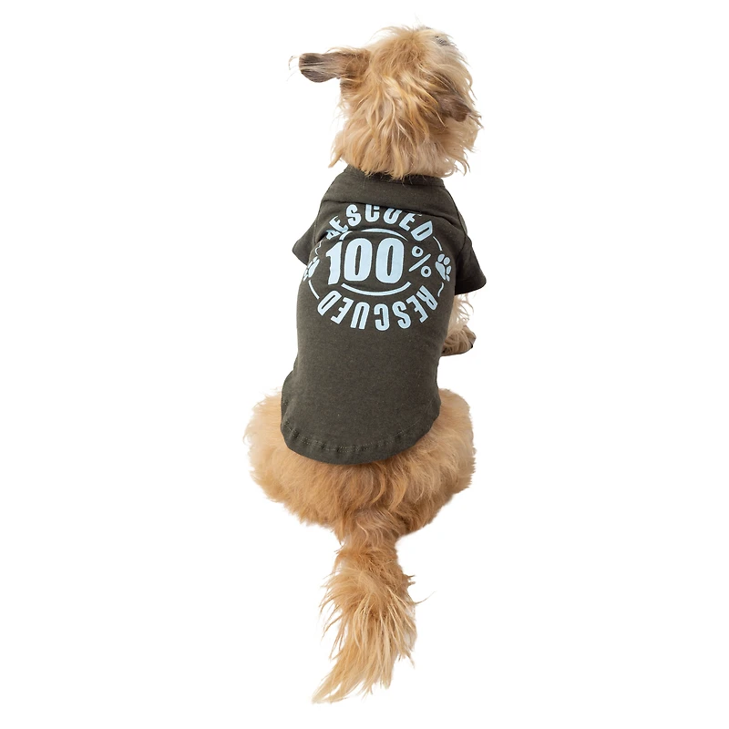 dog graphic tee - 100% rescued
