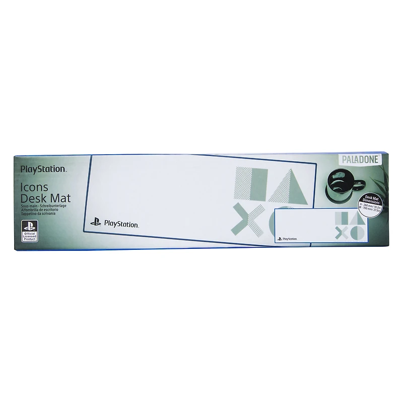 playstation® icons gaming desk mat 27.5in x 10.2in