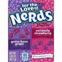 nerds® seriously strawberry & gotta-have grape 1.65oz