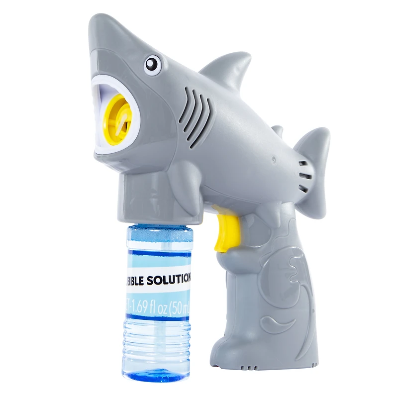 shark bubble blaster toy w/ bubble solution