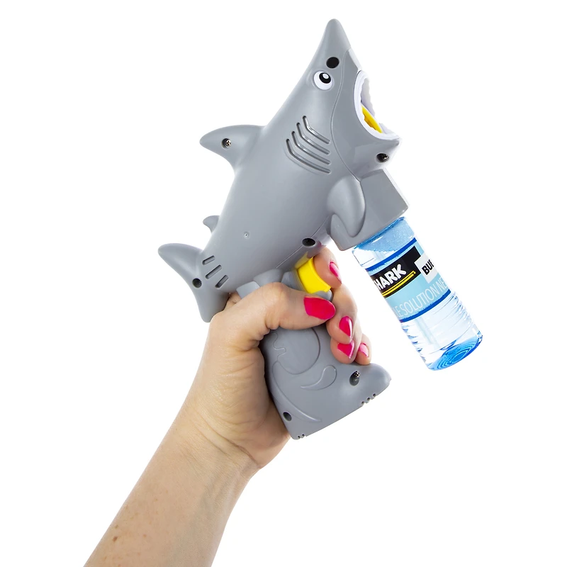 shark bubble blaster toy w/ bubble solution
